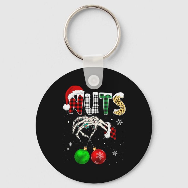 Llavero Navidades de castañas mastican nueces navideñas pa (Anverso)