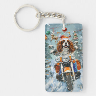 Llavero Navidades de Cavalier King Charles Spaniel
