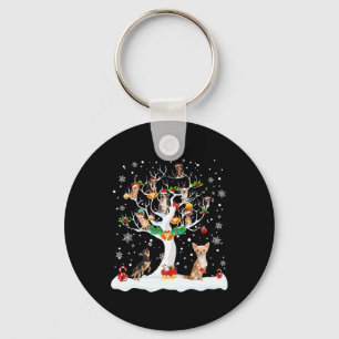 Llavero Navidades de Chihuahua de Navidad Perro de árbol