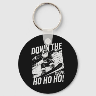 Llavero Navidades de Down Slope Ho Ho Ho Ho Snowboarding S