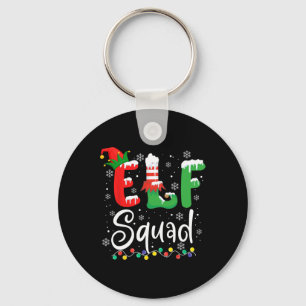 Llavero Navidades de Elf Squad se divierten con Elf coinci