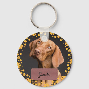 Llavero navidades de flores Personalizado Dog Photo