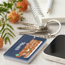 Llavero Navidades de fotografía de caravana Gingerbread RV