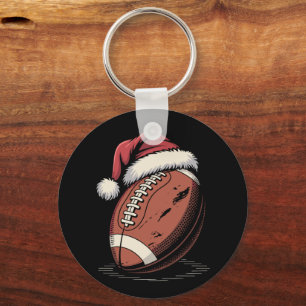 Llavero Navidades de fútbol americano Santa Hat Sports