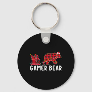 Llavero Navidades de gamer Bear Sleigh Familia Coincidiend