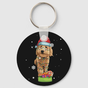 Llavero Navidades de Goldendoodle Santa Funny Dog Lover Re