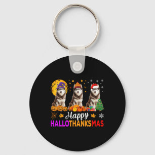Llavero Navidades de Halloween del Husky Dog Siberian