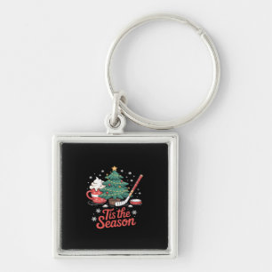 Llavero Navidades De Hockey Sobre Árbol De Hockey Sobre Hi