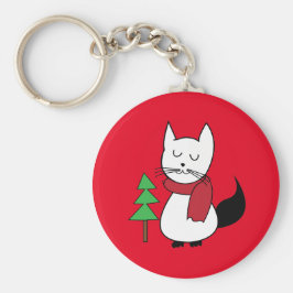 Llavero Navidades de invierno festividad gato Mascota anim