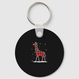 Llavero Navidades de jirafa de la familia de guarnición de