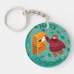 Llavero Navidades de la cadena de claves de oso
