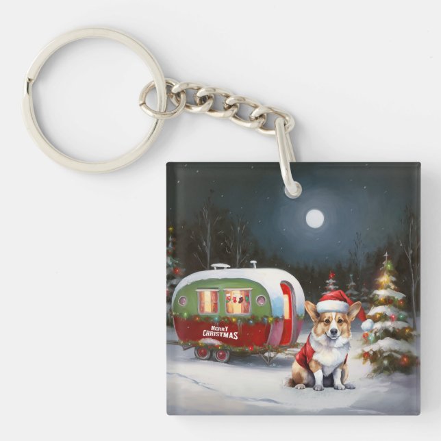 Llavero Navidades de la Caravana de Invierno Corgi Aventur (Frente)