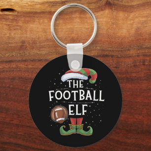 Llavero Navidades de la Familia Elf de Fútbol Americano