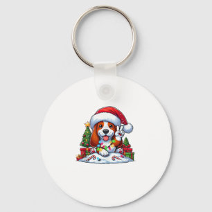 Llavero Navidades de la Mano de Paz Basset Hound iluminan