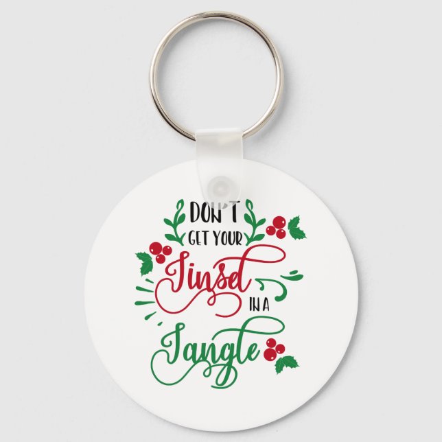 Llavero Navidades de la tipografía divertida (Anverso)