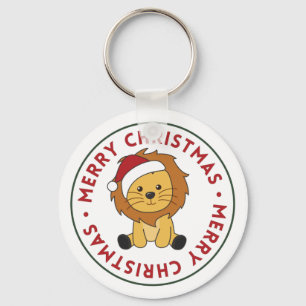 Llavero Navidades de leones niegan a los animales de invie
