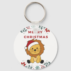 Llavero Navidades de leones niegan a los animales de invie