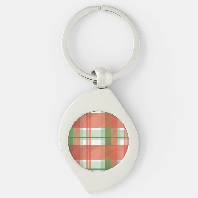 Llavero Navidades de Madras Plaid (Anverso)