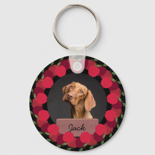 Llavero navidades de manzanas rojas Personalizado de vacac