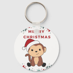 Llavero Navidades de monos Nieve Animales de Invierno Tecl