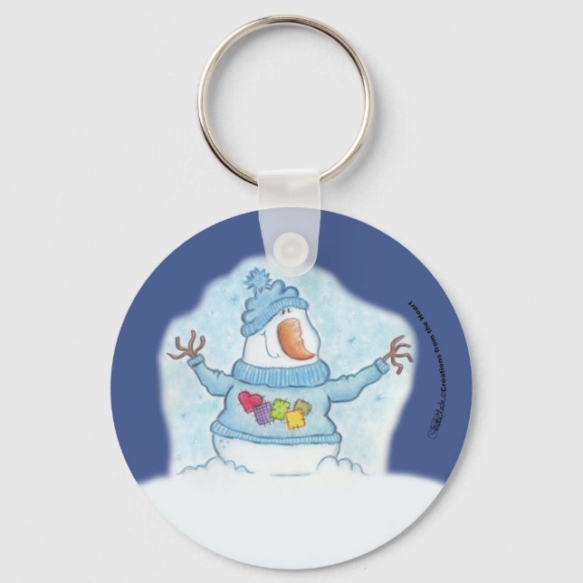 Llavero Navidades de nieve están cerca de la "nieve" (Anverso)