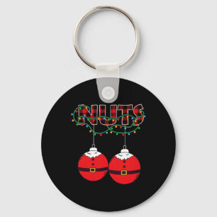 Llavero Navidades de nueces de castaña que coinciden con N