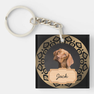 Llavero Navidades de oro negro Personalizado de vacaciones