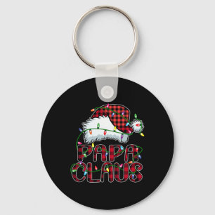 Llavero Navidades de Papa Claus alumbran a la familia Paja