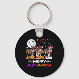 Llavero Navidades de Perros de Bull Terrier Felices Hallot
