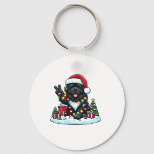 Llavero Navidades de perros de la mano de la paz de Terran