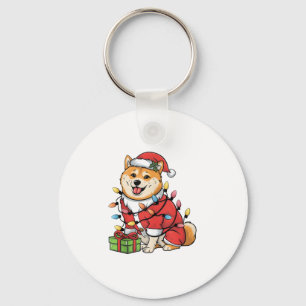 Llavero Navidades de perros inu de Santa Shiba