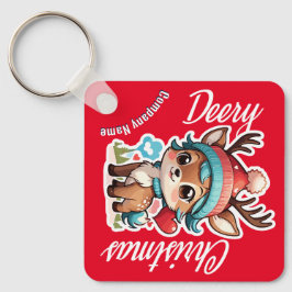 Llavero Navidades de personalizable saludan a Deer Santa H