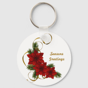 Llavero Navidades de Poinsettia Keychain básico