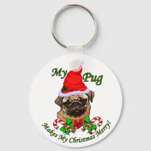 Llavero Navidades de Pug Lovers regalos