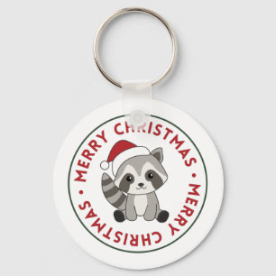 Llavero Navidades de Raccoon Nieve Raccoons Keychain