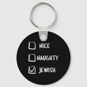 Llavero Navidades de regalo de Hanukkah, judío y travieso