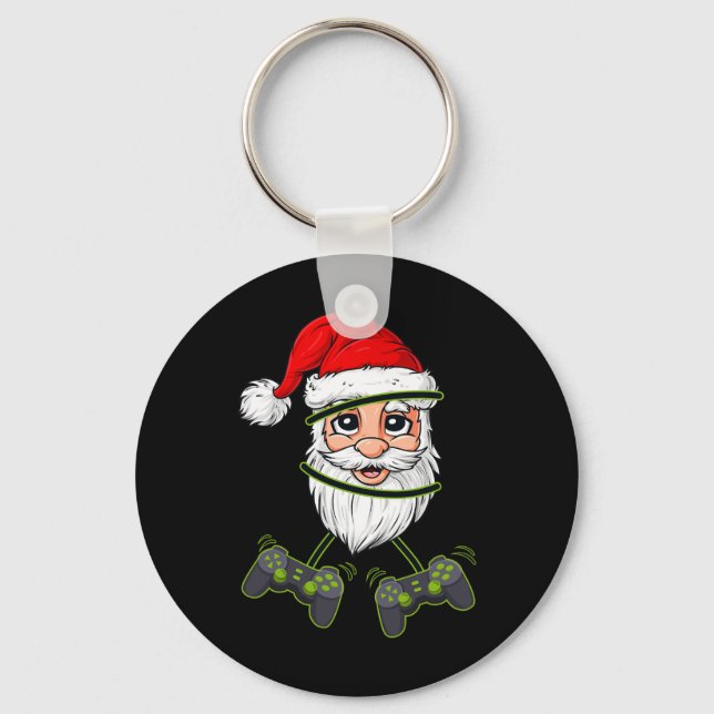 Llavero Navidades de Santa Claus Control de videojuegos Ni (Anverso)