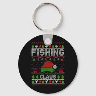 Llavero Navidades de Santa Hat encienden a Claus de pesca