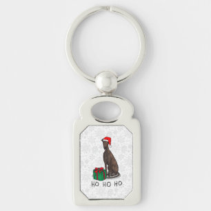 Llavero Navidades de Santa Hat Greyhound Dog (romano le) G