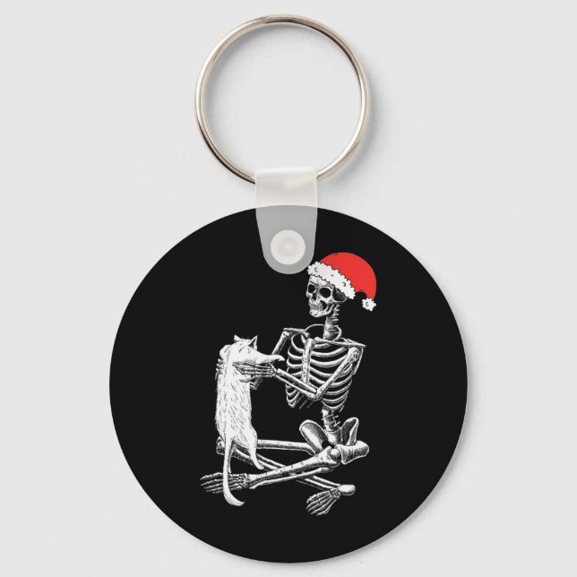 Llavero Navidades de Skull Cat (Anverso)