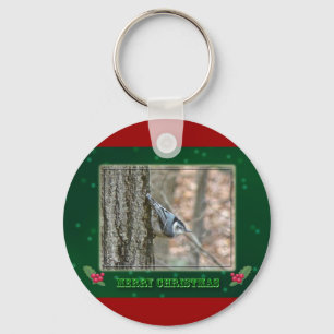 Llavero Navidades de Slate Gray Nuthatch Navidades de pája