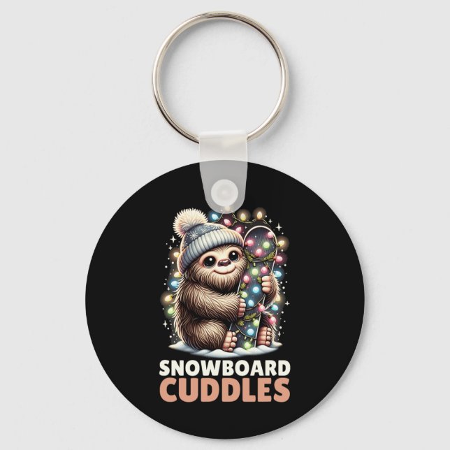 Llavero Navidades De Snowboard Cuddle Encendido De Snowboa (Anverso)