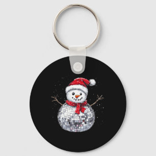 Llavero Navidades de Snowman Retro Santa Hat Disco Ball Ma
