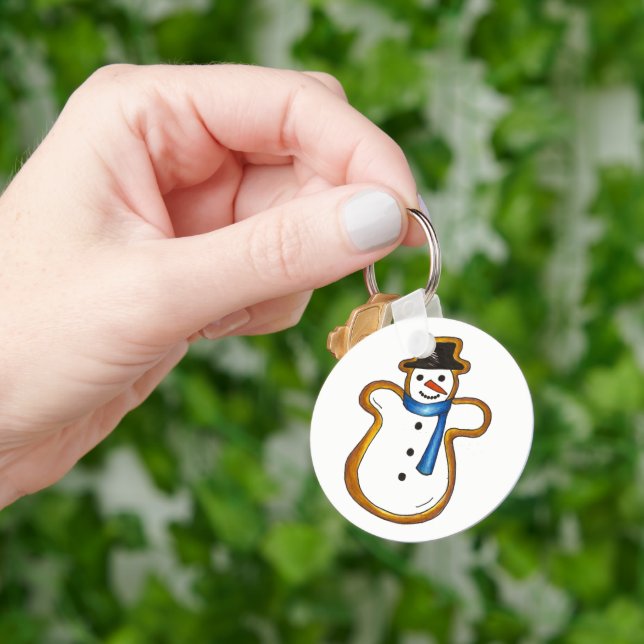 Llavero Navidades de Snowman Sugar Cookie Hanukkah (Mano)