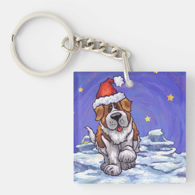 Llavero Navidades de St. Bernard (Frente)