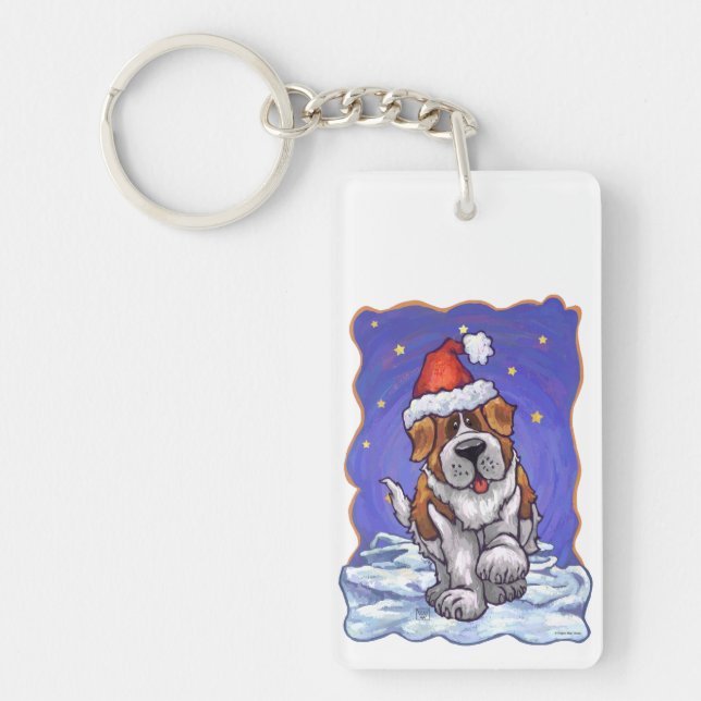 Llavero Navidades de St. Bernard (Frente)