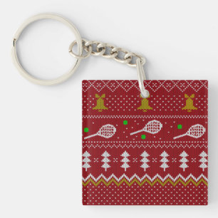 Llavero Navidades de tenis Patrón de punto dulce Navidad r