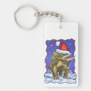 Llavero Navidades de Triceratops