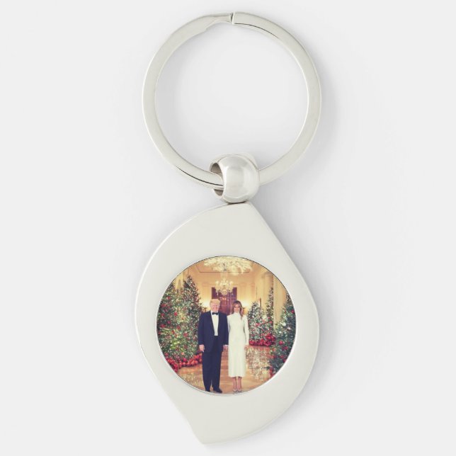 Llavero Navidades de Trump para la Casa Blanca (Anverso)