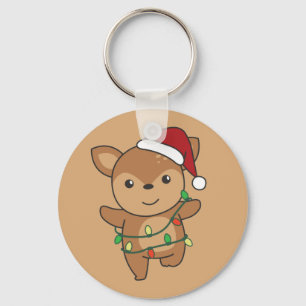 Llavero Navidades de venado Winter Animals Deer Keychain